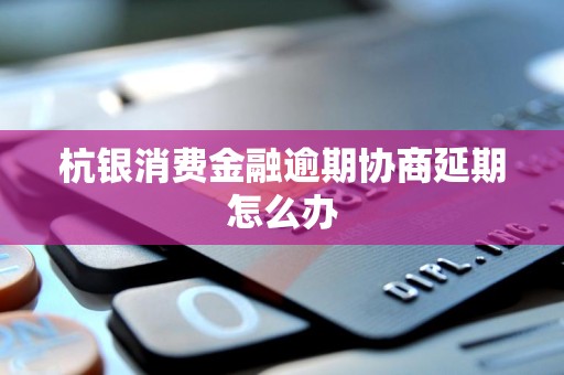如何與杭銀消費金融協商逾期延期？步驟、技巧與風險這里全有！